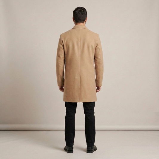 PLUXSTYLE::numise::mens-slim-fit-long-parka::back