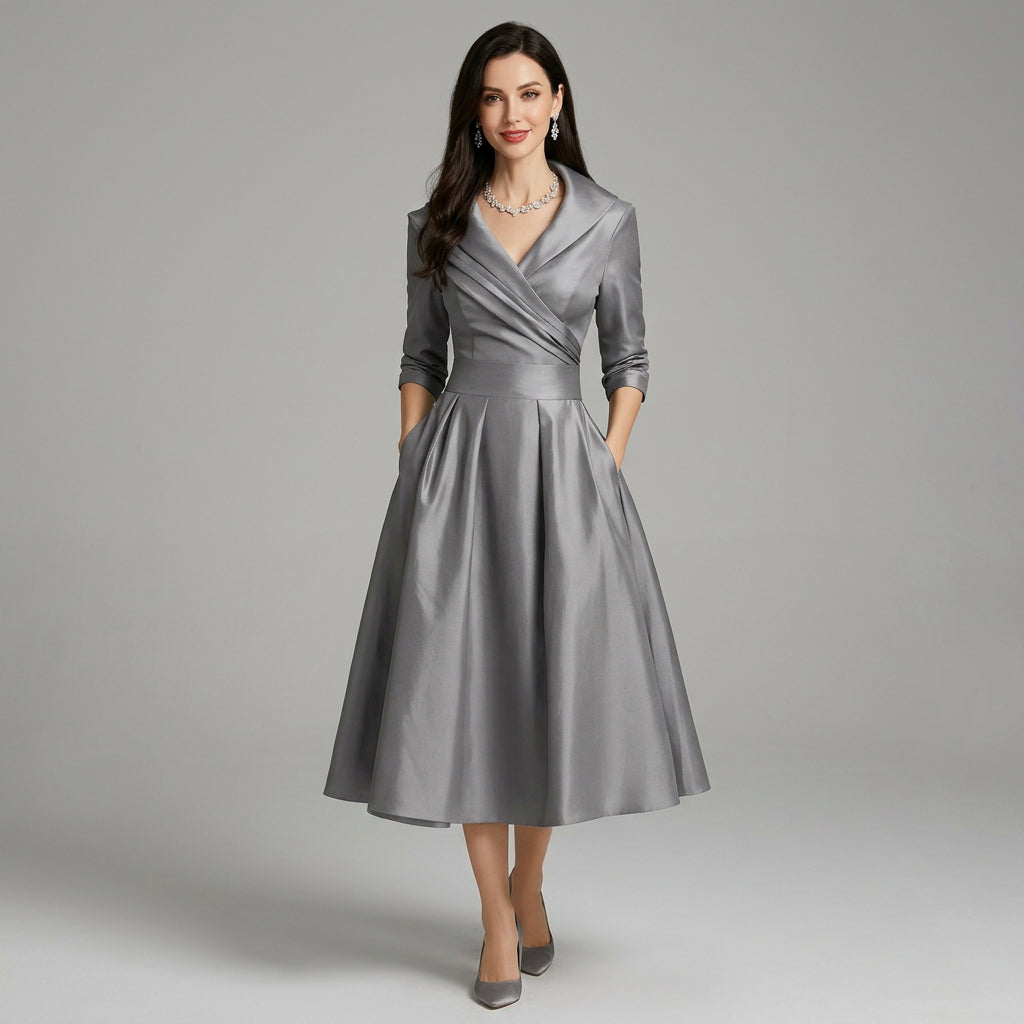 Willa | Women's Holiday V-Neck Evening Dress