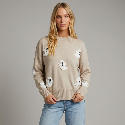 Strickpullover mit U-Boot-Ausschnitt