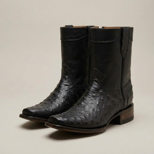 PLUXSTYLE::numise::mens-heritage-boots::closeup-detail