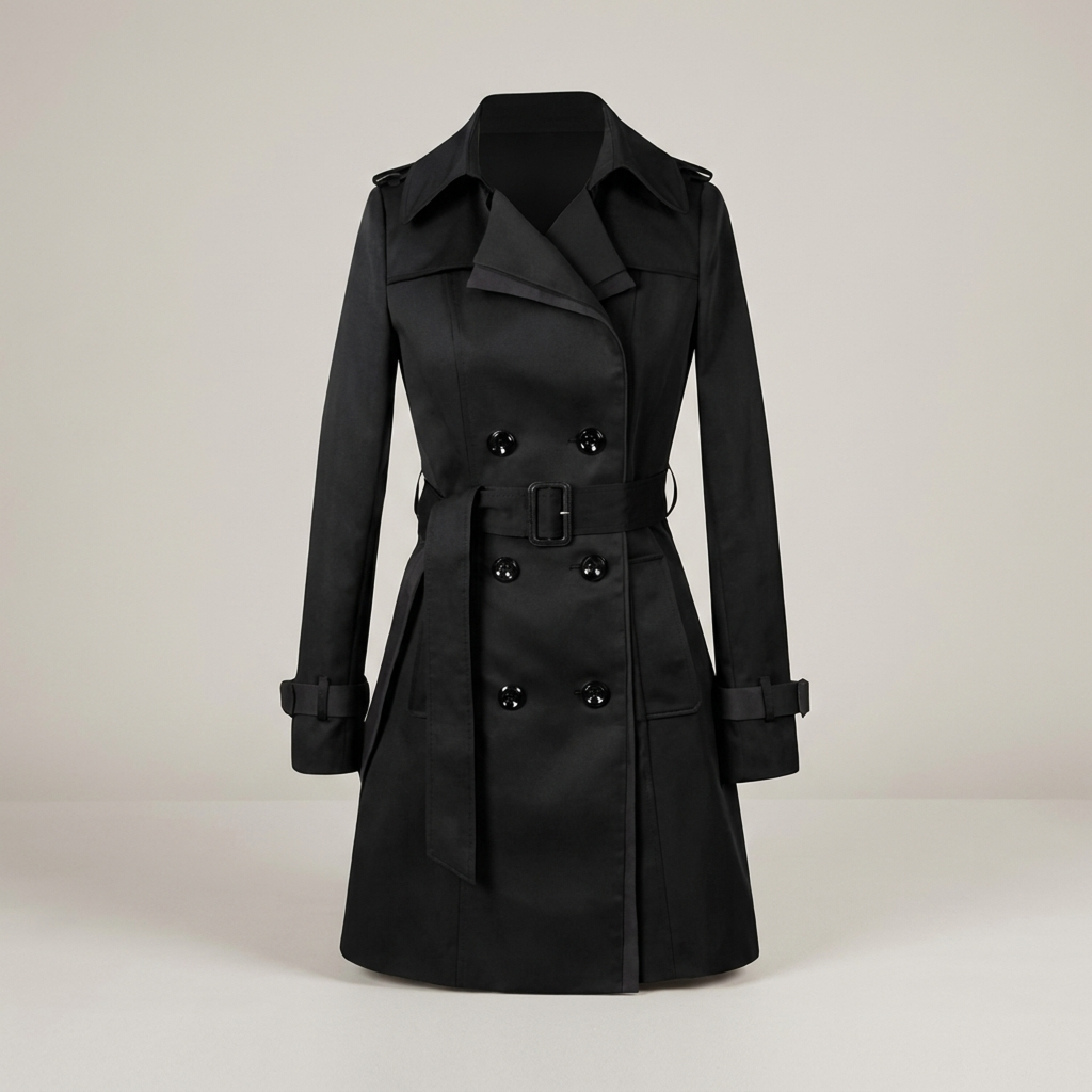 PLUXSTYLE::numise::womens-belted-parka::pack-black