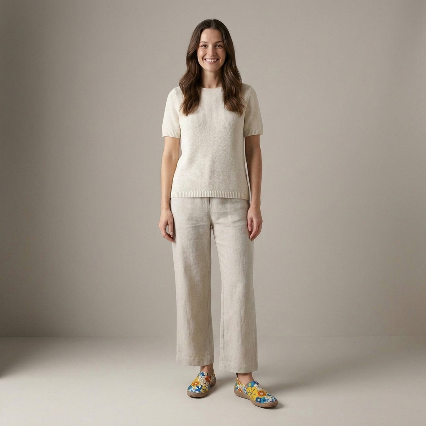 PLUXSTYLE::numise::womens-60s-floral-slip-on-footwear::zoom-out