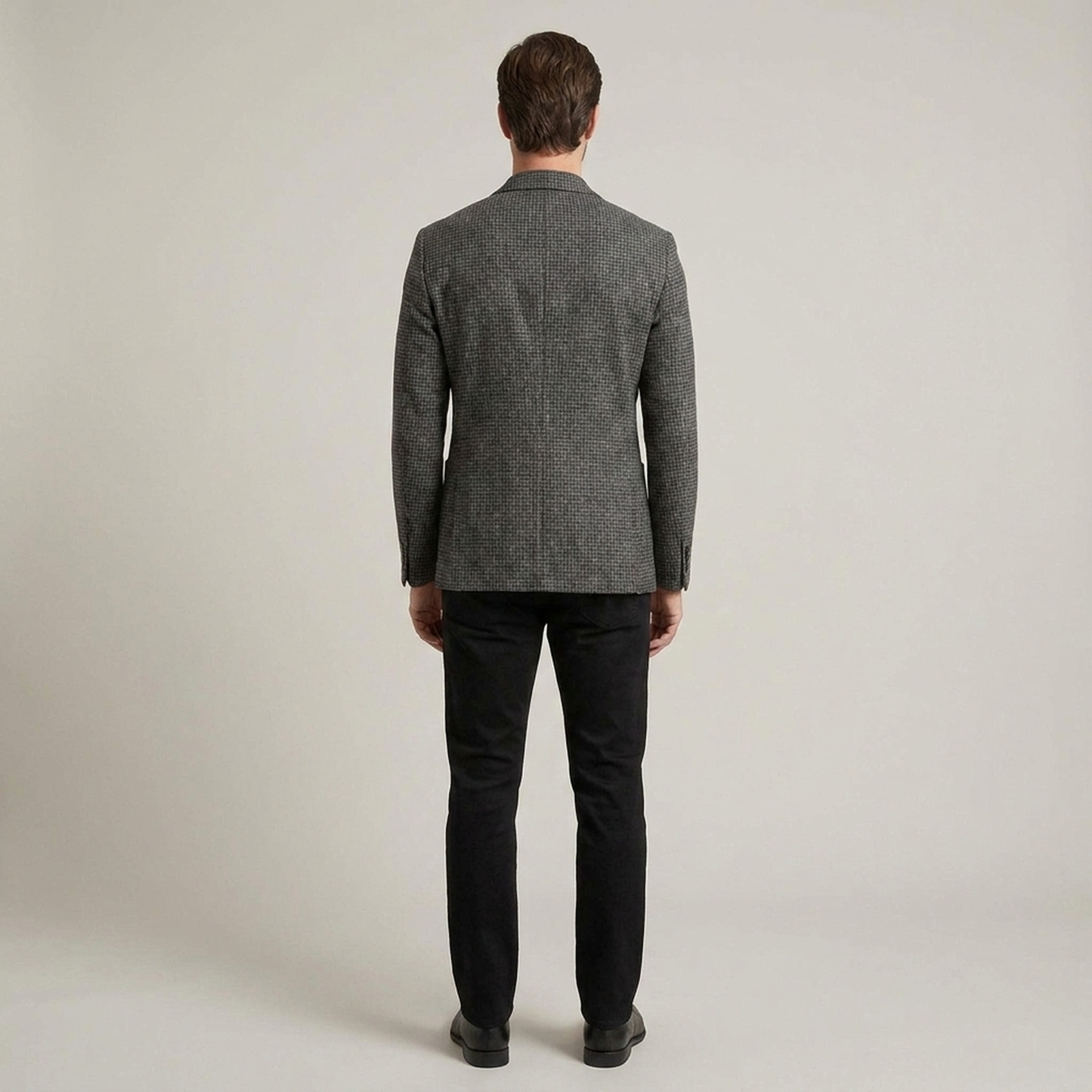 PLUXSTYLE::numise::mens-textured-tailored-parka::back