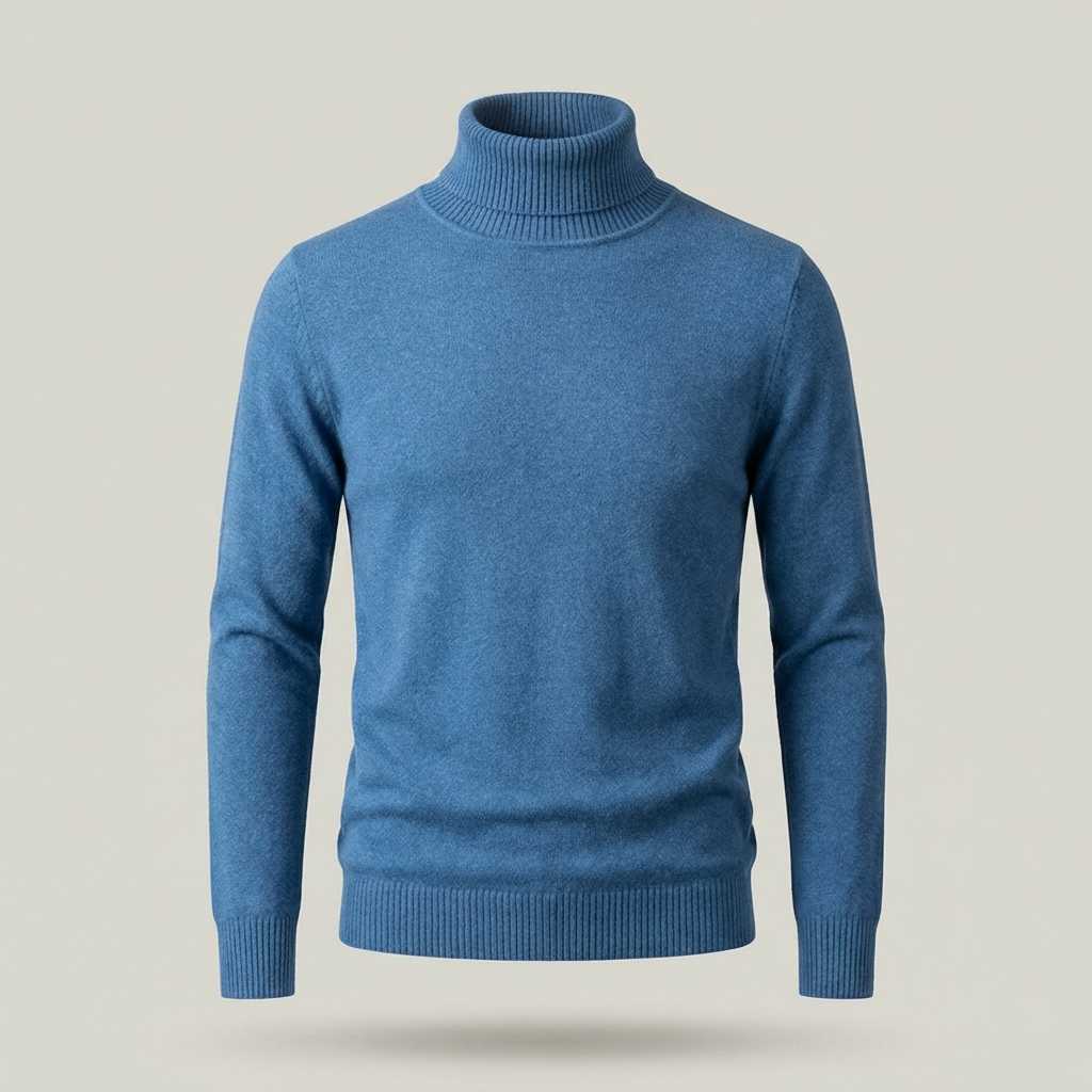 PLUXSTYLE::numise::mens-classic-turtleneck-sweater::pack-blue