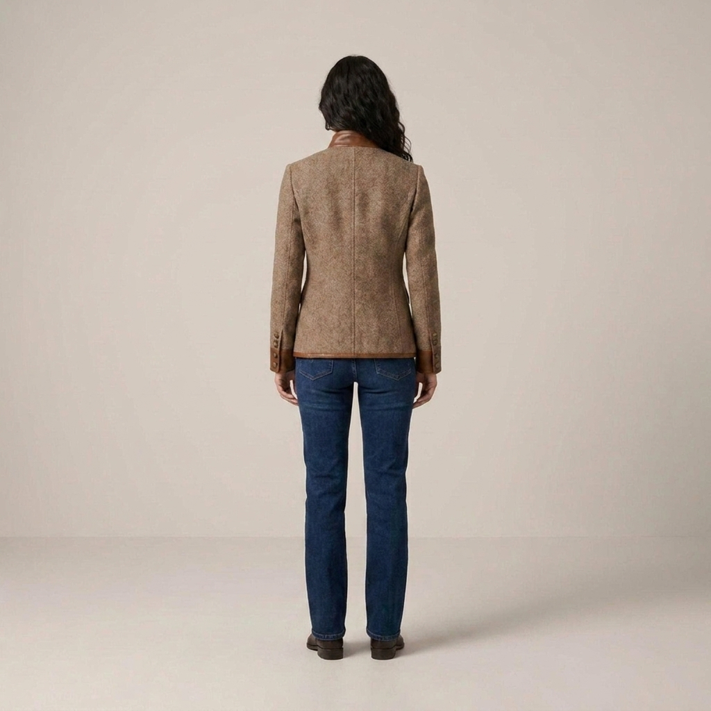 PLUXSTYLE::numise::tailored-heritage-trim-parka::back