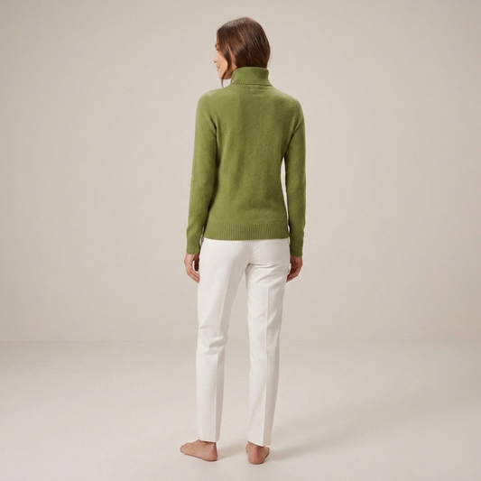 PLUXSTYLE::numise::aurora-slim-fit-turtleneck-sweater::back