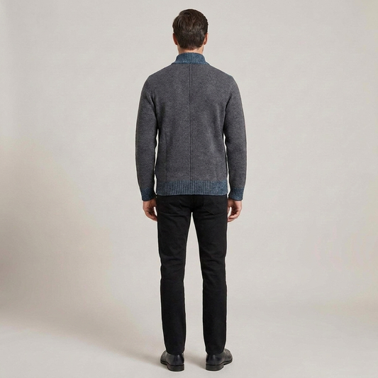 PLUXSTYLE::numise::andre-zip-front-cardigan::back