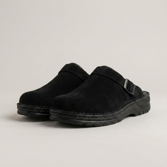 PLUXSTYLE::numise::womens-easy-slip-on-clogs::closeup-detail