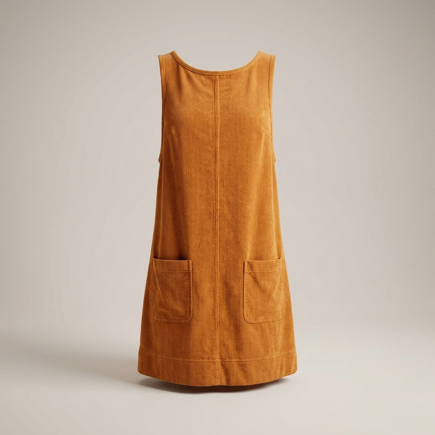 PLUXSTYLE::numise::relaxed-a-line-overall-dress::pack-orange