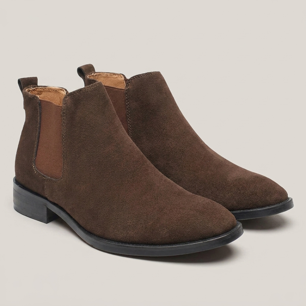 PLUXSTYLE::numise::mens-everyday-chelsea-boots::pack-brown