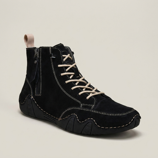 PLUXSTYLE::numise::mens-side-zip-combat-boots::closeup-hero