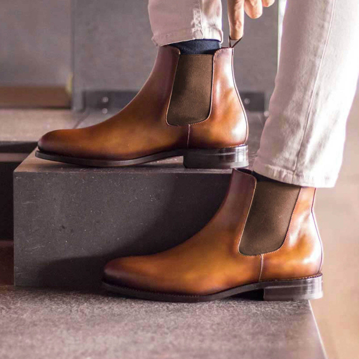 Stivaletto Chelsea classico da uomo