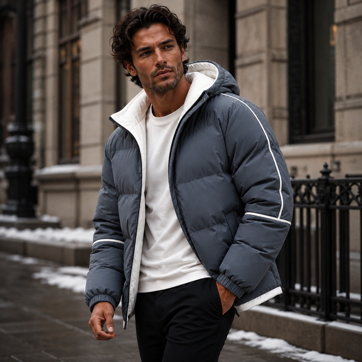 Comfortable Hooded Puffer Jacket