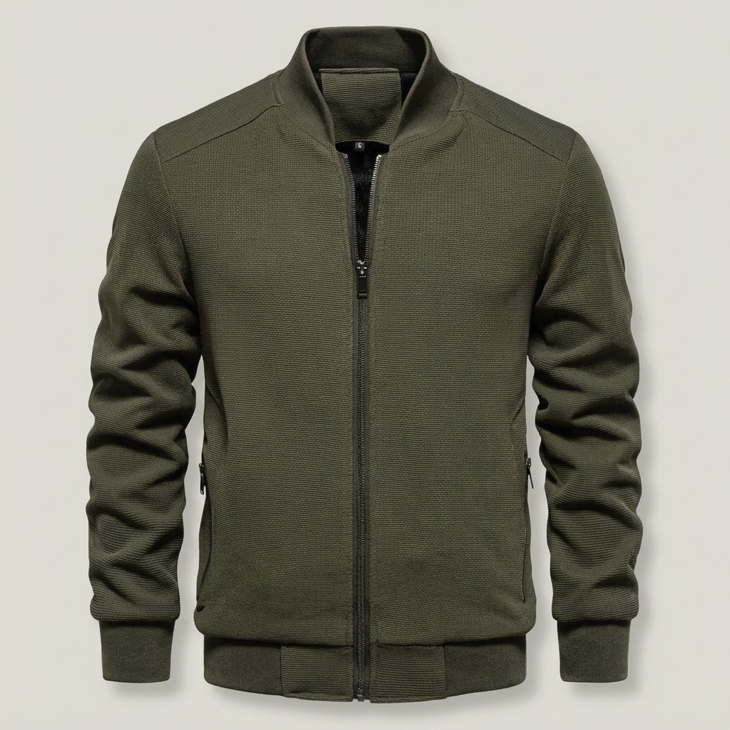 PLUXSTYLE::numise::mens-classic-bomber-parka::pack-green
