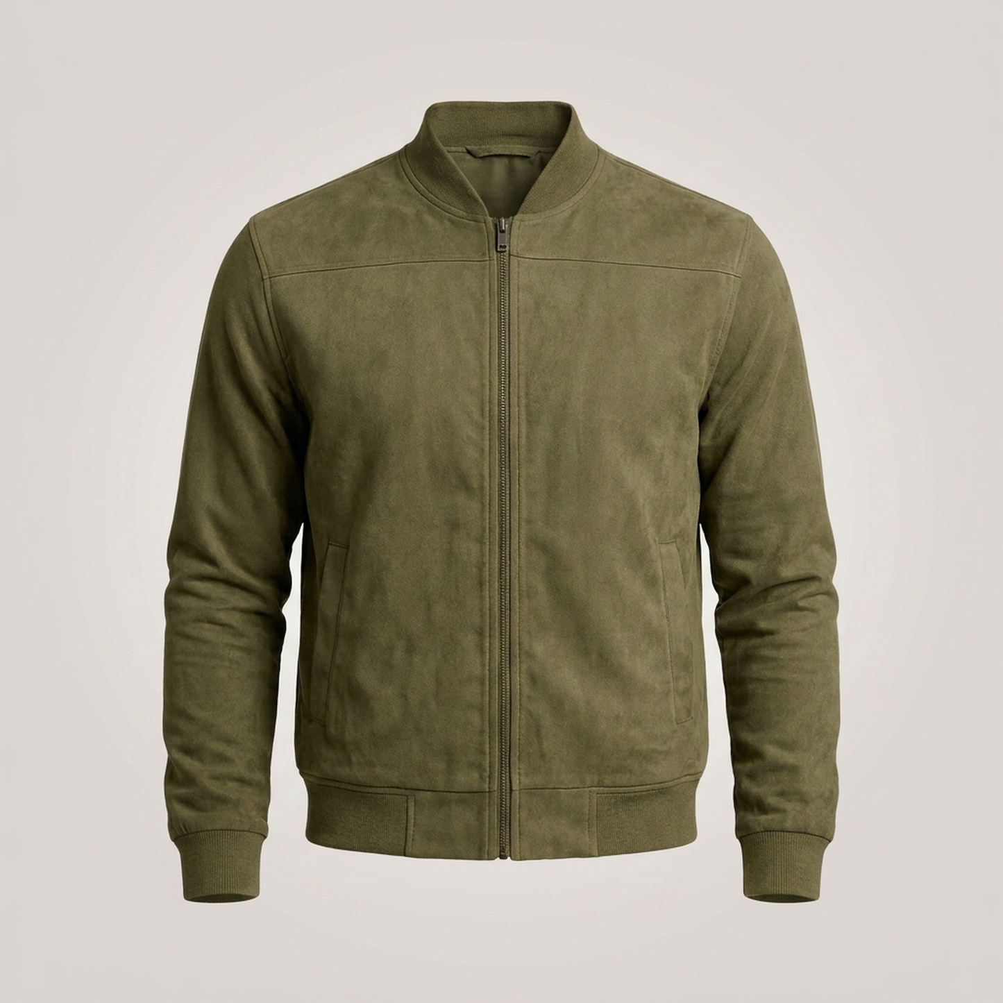 PLUXSTYLE::numise::modern-bomber-collar-parka::pack-green