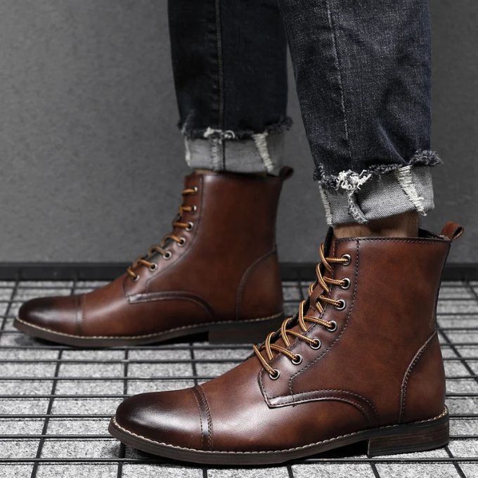 PLUXSTYLE::numise::mens-everyday-lace-up-ankle-boots::lifestyle-keep-2