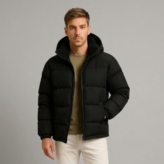 Men's Lightweight Hooded Winter Jacket
