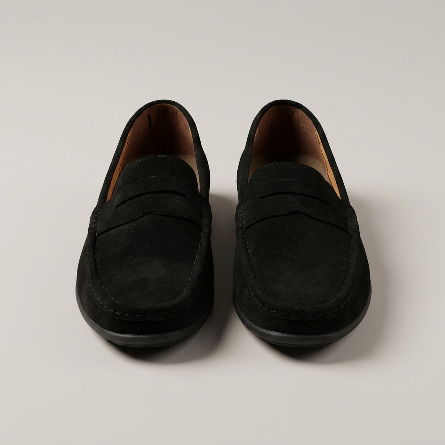 PLUXSTYLE::numise::mens-lightweight-slip-on-loafers::pack-black