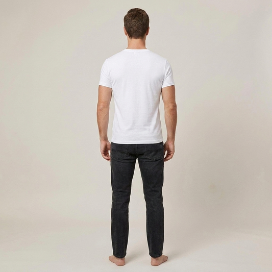 PLUXSTYLE::numise::mens-everyday-henley-top::back
