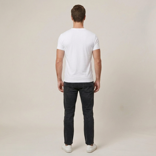 PLUXSTYLE::numise::mens-everyday-henley-top::back