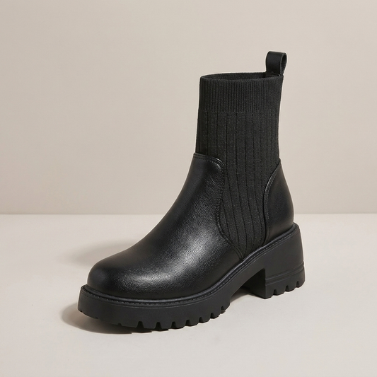 PLUXSTYLE::numise::elevated-platform-chelsea-boots::closeup-hero