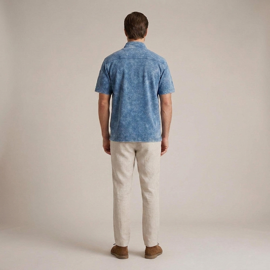 PLUXSTYLE::numise::mens-zip-up-henley-top-2-pack::back