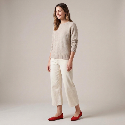 PLUXSTYLE::numise::womens-pointed-toe-ballet-footwear::zoom-out