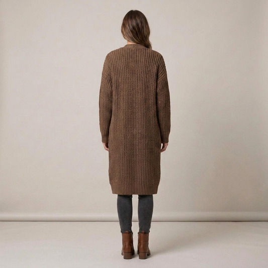 PLUXSTYLE::numise::alice-longline-cardigan::back