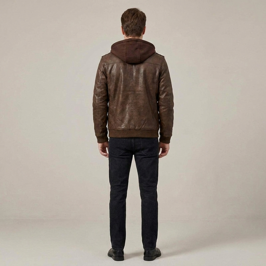 PLUXSTYLE::numise::mens-tailored-biker-parka::back