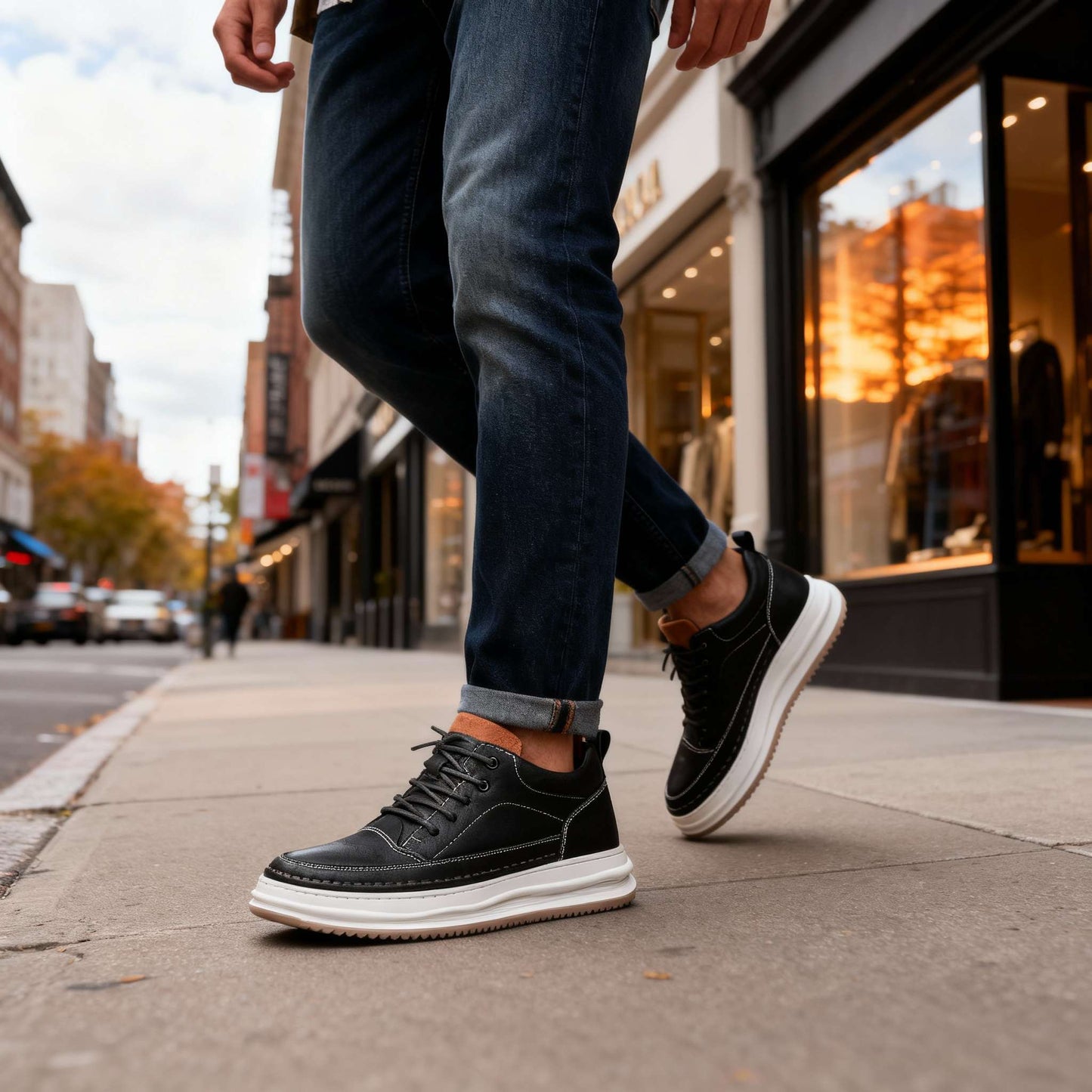 PLUXSTYLE::numise::mens-cushioned-everyday-trainers::lifestyle-keep-2