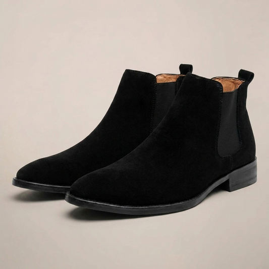 PLUXSTYLE::numise::mens-everyday-chelsea-boots::closeup-detail