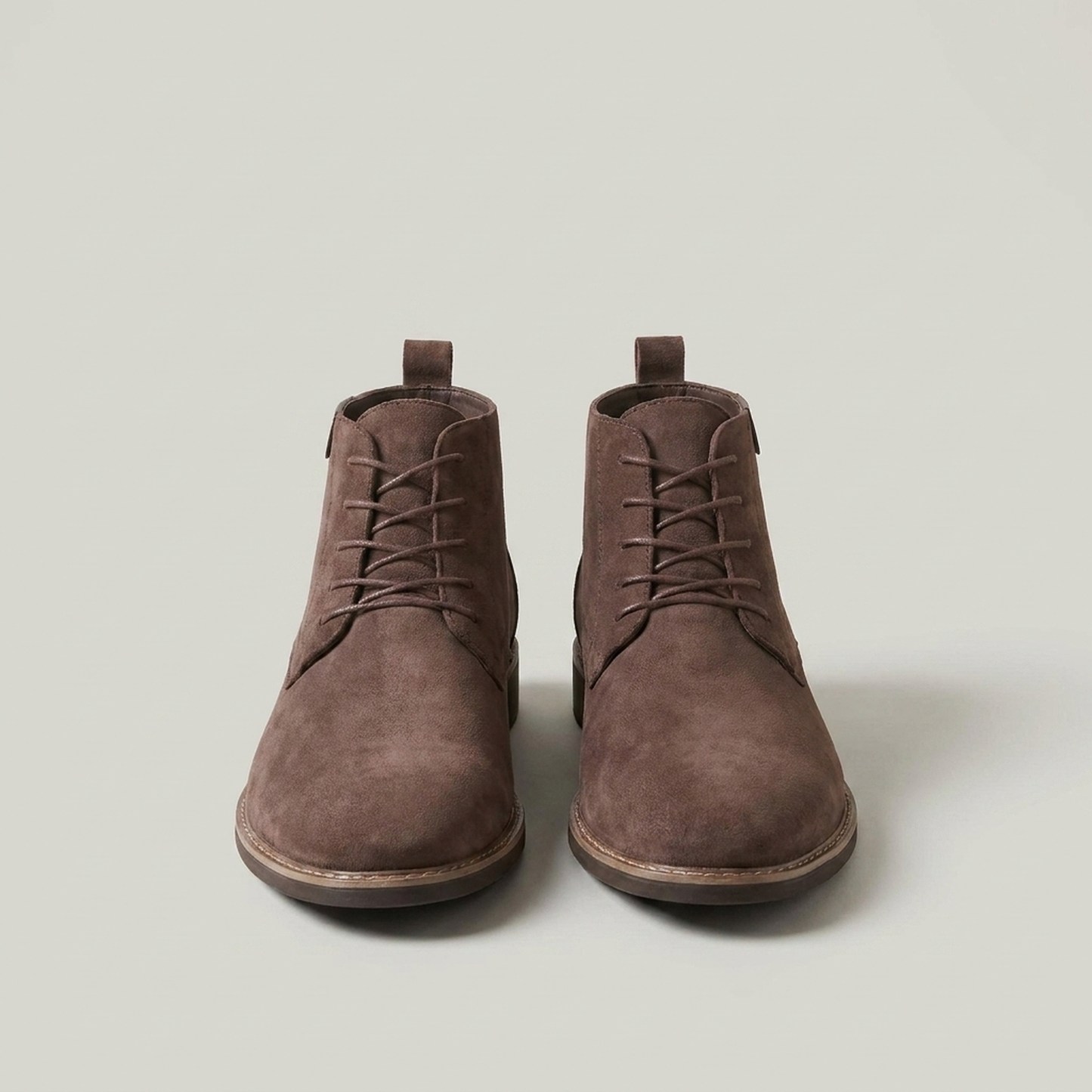 PLUXSTYLE::numise::mens-round-toe-lace-up-ankle-boots::pack-brown