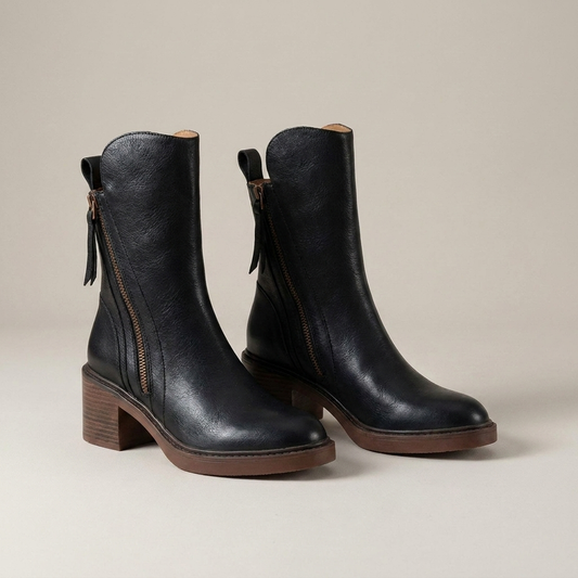 PLUXSTYLE::numise::alina-timeless-ankle-boots::closeup-detail