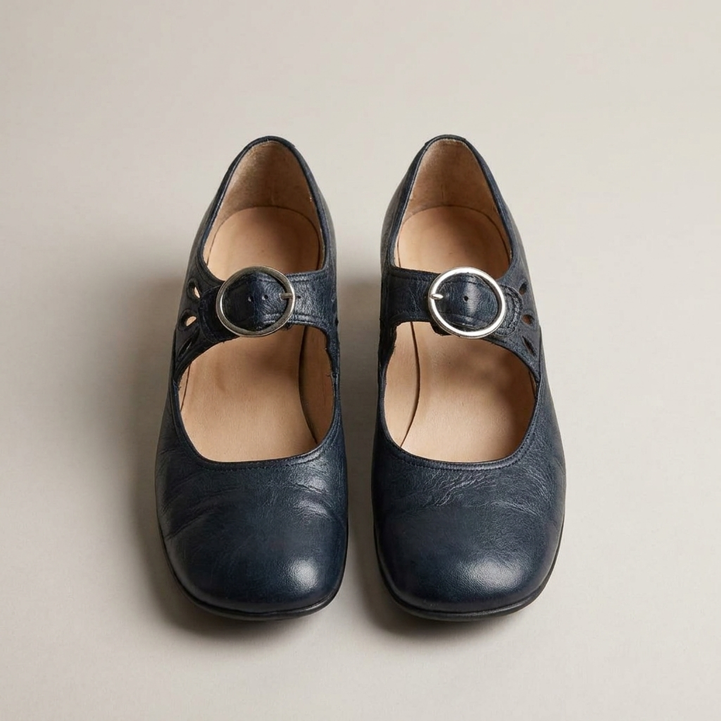 PLUXSTYLE::numise::amelia-buckle-strap-mary-jane-shoes::pack-blue