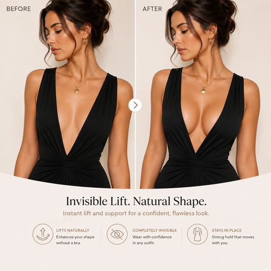 Invisible Breast Lift Tape – Breathable Adhesive Bra Lift Strips