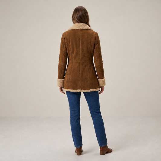 PLUXSTYLE::numise::tailored-button-front-parka::back