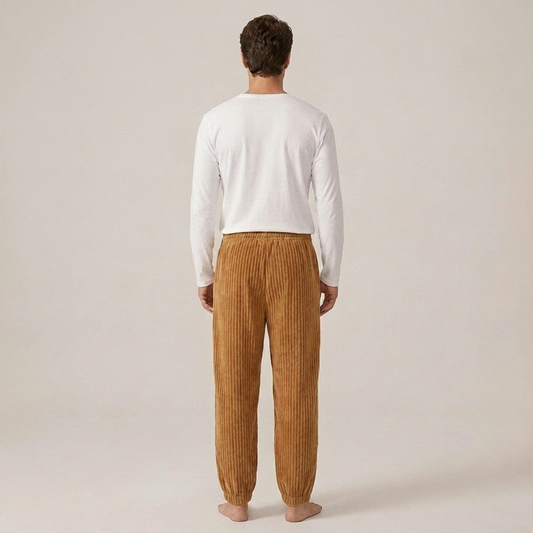 PLUXSTYLE::numise::mens-relaxed-drawstring-pants::back