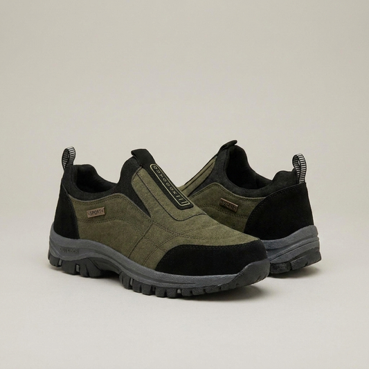 PLUXSTYLE::numise::mens-rugged-slip-on-walking-shoes::closeup-detail