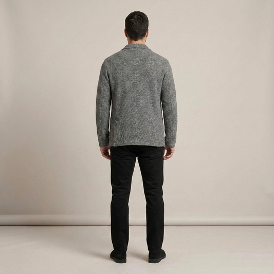 PLUXSTYLE::numise::adrian-regular-fit-cardigan::back