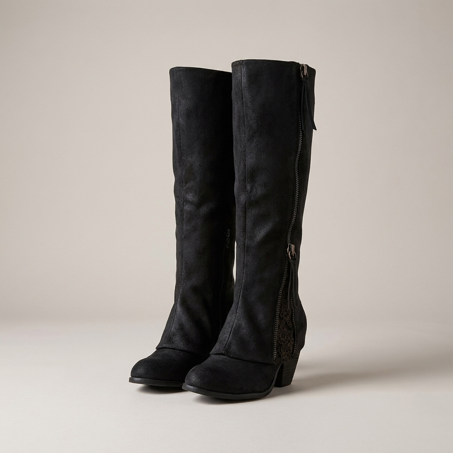 PLUXSTYLE::numise::everyday-knee-high-boots::pack-black