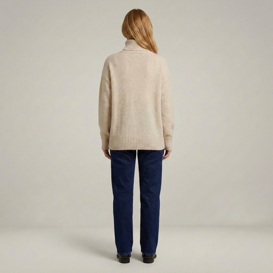 PLUXSTYLE::numise::aria-oversized-turtleneck-sweater::back