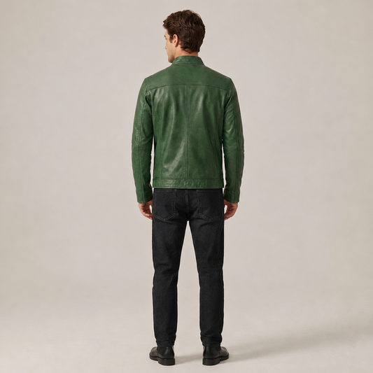PLUXSTYLE::numise::mens-stand-collar-parka::back