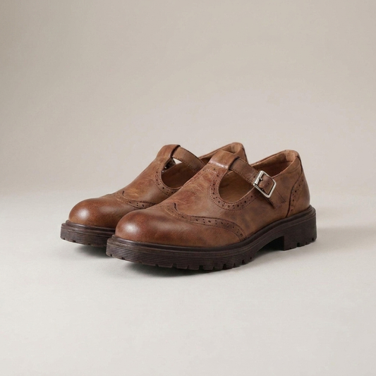 PLUXSTYLE::numise::supportive-mary-jane-shoes::closeup-detail