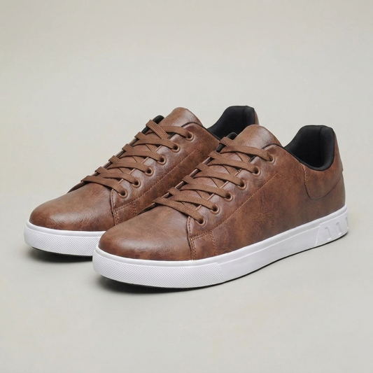 PLUXSTYLE::numise::mens-everyday-lace-up-sneakers::closeup-detail