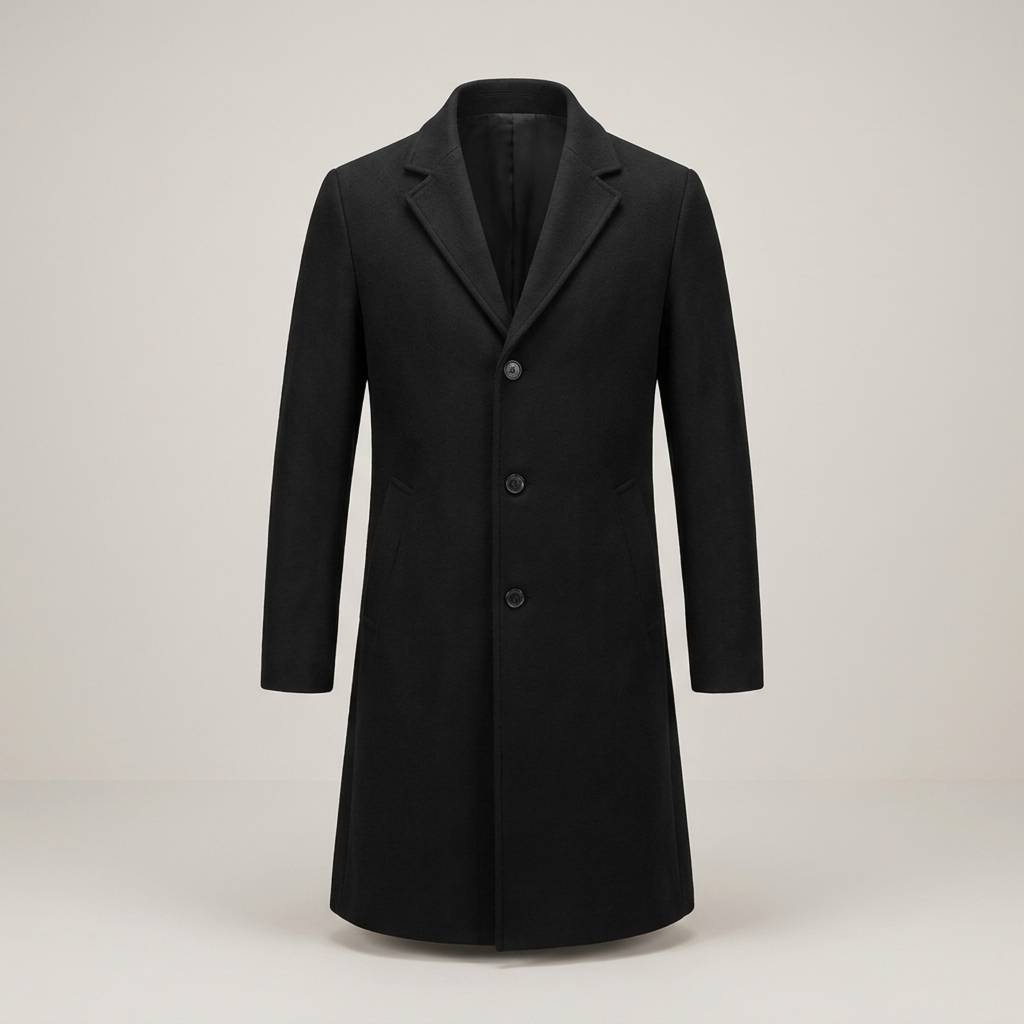 PLUXSTYLE::numise::mens-slim-fit-long-parka::pack-black