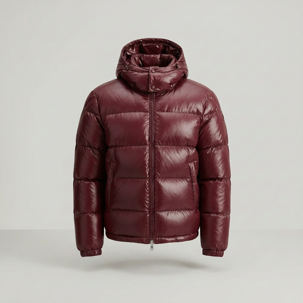 PLUXSTYLE::numise::mens-cropped-hooded-parka::pack-burgundy