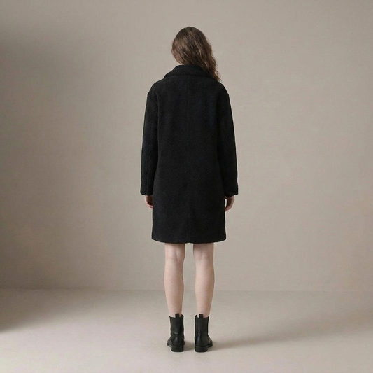 PLUXSTYLE::numise::womens-relaxed-double-breasted-parka::back