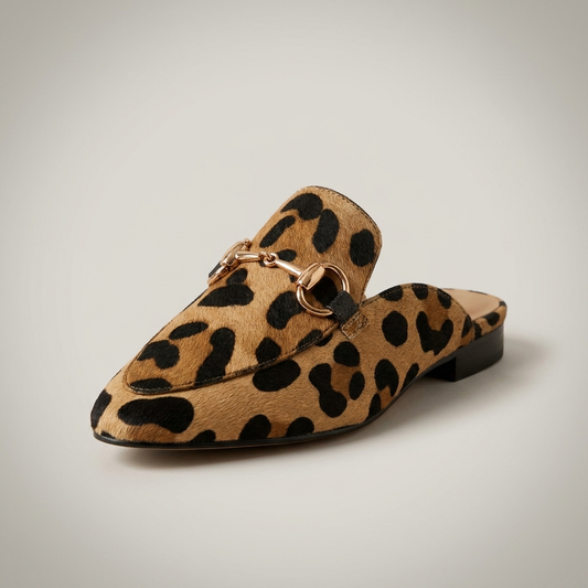 PLUXSTYLE::numise::aireyah-leopard-loafers::closeup-hero