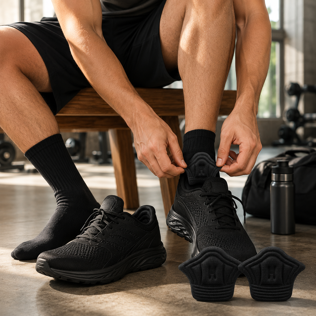 2-teilige Fersenschutzpolster für Sportschuhe
