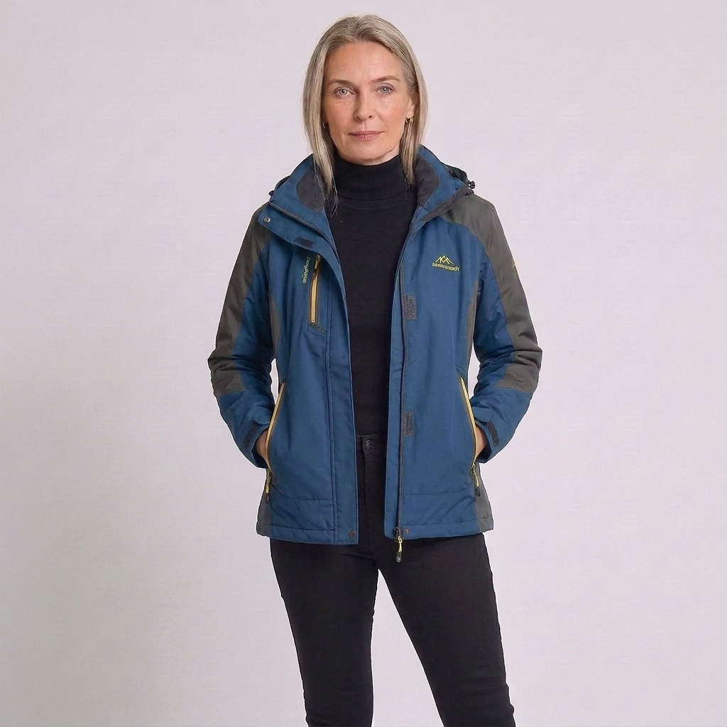 Chaqueta de senderismo impermeable con capucha